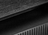 Handleless Grille-Finished 3-Drawer Bedside Table P2 Particleboard MDF & Melamine Veneer 57853983