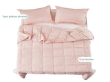 3 Piece Pre Washed Down Alternative Comforter Set with 2 Shams 96155873