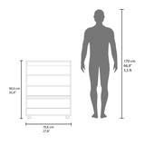FM FURNITURE North Fork Shoe Rack, Pneumatic Lift-Up Compartment, Dual Doors, White and Natural Oak B128P301388