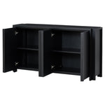 ZUN U_Style Designed Storage Cabinet Sideboard with 4 Doors , Adjustable Shelves, Suitable for Living N711P186863B