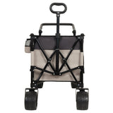 Multi-Functional Push-Pull Folding Wagon Cart with Rotating Handle & 360&deg All-Terrain Wheels W2932P289381