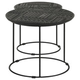 Matte Black 2-Piece Nesting Table B062P153894