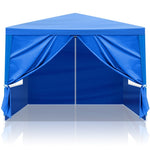 ZUN 10'x10' Gazebo Waterproof Outdoor Canopy Patio Tent Party Tent for Wedding BBQ Cater, Blue 44411827