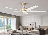 52 inch Ceiling Fans with Lights, Large Air Volume Ceiling Fans with Reversible Quiet DC Motor and 10595936
