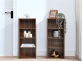 8-Tier Media Tower Rack, CD DVD Slim Storage Cabinet with Adjustable Shelves, Tall Narrow Bookcase W487P318934