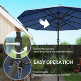 Outdoor beach umbrella/Double-Sided Sun Umbrella 03446867