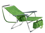 17 Inch Seat Height Beach Chair for Adults, Folding Portable Camping Chair with Headrest, Cup 47482847