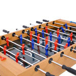 ZUN 54-Inch Hurricane Foosball Table for Family Game Rooms with Light Cherry Finish, Analog Scoring and W465P164161