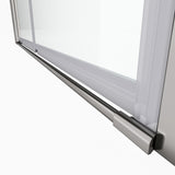 1 3/8" adjustment,universal pivot shower door, with 1/4" tempered glass finish 3072 W2122131060