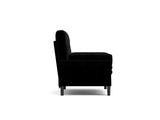 Black 2 seater sofa sleeper with recline fuction W570P195344