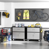 Metal garage cabinets, rolling tool cart boxes with wheels 24637439