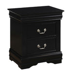 ZUN Black 2-drawer Nightstand B062P189238