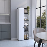 Hoyt Kitchen Pantry Storage Cabinet With and Five Interior and Exterior Shelves B070P173178