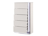 Fabio Contemporary Style 5-Drawer Chest Made with Diamond-Patterned Side Accents with LED Lighting B009P309321