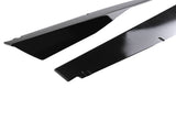 2x Black Side Skirt Extension Set fit for Corvette C8 2020-2024 Body Panel ABS 23629824