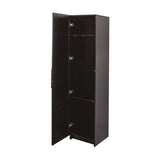 Stackable Wall Mounted Storage Cabinet, 15.75" D x 15.75" W x 70.87" H,black W331P187587
