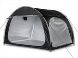 6.8x4.9FT Black Arc Bicycle Storage Shed, 210D PU Silver Coated Oxford, Black Fiberglass Frame, 56945196
