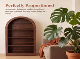 Arched 47.6 Inch, 4-Tier Bookcase, Arched Bookcase, Arch - Modern W2641P562765