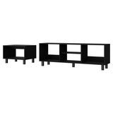 Landon Black 2-Piece Living Room Set B062P175183