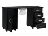 MDF Single Door 4 Drawers With Fan Black Nail Table 47343861