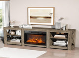 70 inch washed gray double-sided cross fireplace cabinet 177.8 * 34.5 * 60cm 41189429