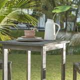 Emilio Grey-washed Farmhouse Wood Bar Table B093121225