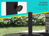 Black Universal Cross Brace Umbrella Stand, Heavy Duty Base for Small Offset & Large Market 58197988