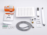 Shower System Shower Faucet Combo Set Wall Mounted with 10" Rainfall Shower Head and handheld shower 97604753