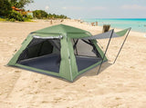 240*240*150cm Spring Quick Open Four-Person Family Tent Camping Tent Green 63071113