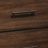 Oak 2-Drawer Nightstand B062P189074