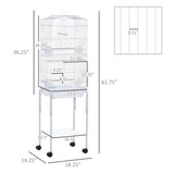 Bird Cage Starter Kit with Detachable Rolling Stand 72342908