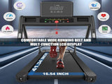Treadmills for Home, 3.5HP Quiet Folding Treadmill with Heart Rate Sensor, Dual Cushion System, 92731526