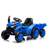 ZUN 12V Kids Ride On Electric Tractor Black Knight,Kids Ride On Toy.2WD,Non-skid tires, steering wheel, 38466080