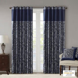 Jacquard Curtain Panel Pair B03598174