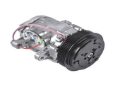 A/C Compressor with 6-Groove Pulley Replacement for Sanden SD7 Style Serpentine Belt Mini HC5005C 83040301