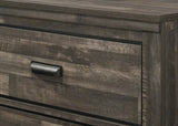 1pc Rustic Contemporary Brown Finish Five Storage Drawers Wooden Bedroom Furniture B011P230845