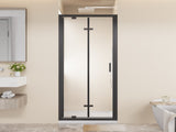 Framed Bi-fold Pivot Shower Door 30"x72" Space-saving Folding Shower Enclosure, 1/4" Clear Tempered W3048P469288