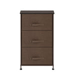 ZUN 3-Tier Dresser Drawer, Storage Unit with 3 Easy Pull Fabric Drawers and Metal Frame, Wooden 43484601