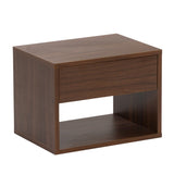 Wall mounted bedside table set of two - Walnut color W2181P160506