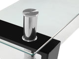 Arc Shaped Two Tiers Tempered Glass Coffee Table 58251189
