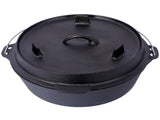 pre-Seasoned Cast Iron Dutch Oven With Skillet Lid, Outdoor Camping Deep Pot for Camping Fireplace 06474652
