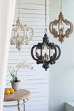 Farmhouse Chandelier, 6-Light Wood Chandelier Pendant Light Fixture with Adjustable Chain for Dining W2078137919