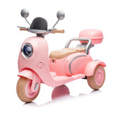 12V Two-seater Kids Ride On Level Up Electric Motorcycle,2wd,Three-wheel Toy W1578P268012
