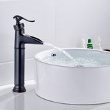 ZUN Modern Contemporary ORB Bathroom Ceramic Hot Cold Water Mixer Tap Faucet Mixer Basin Faucet,metered W1932130185