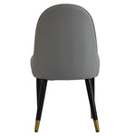 ZUN Modern PU sponge-filled dining chair, solid wood metal legs, suitable for restaurants, living rooms W1535119451