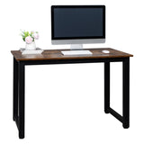 ZUN [Old code:20660718]110cm Decent High Strength Wooden Computer Desk Oak 61382004