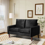 54" Velvet Sofa for Small Spaces, Modern Army Green Fabric Couch with Plush Comfort, Compact Living 73208028