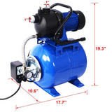 ZUN 1.6HP Shallow Well Pump with Pressure Tank,garden water pump, Irrigation Pump,Automatic Water W46562965