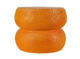 10.60" Sculptures Garden Statues, Orange Fruit Stool Garden Statue, Magnesium Oxide Stone Composite W6572P574572