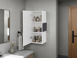 Magna Medicine 38"H Single Door Cabinet, Three Shelves, White B097P474282